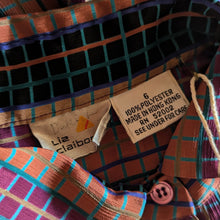 Load image into Gallery viewer, 80s/90s Vintage Multicolored Striped Shirtdress
