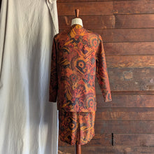 Load image into Gallery viewer, 90s Vintage Orange Rayon Blend Jacket and Dress Set
