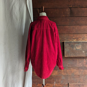 90s Vintage Red Corduroy Jacket
