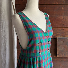 Load image into Gallery viewer, 90s Vintage Cotton Flannel Plaid Pinafore
