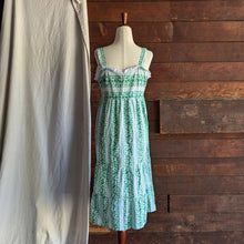 Load image into Gallery viewer, 70s Vintage Homemade Cotton Midi Sundress
