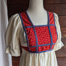 Load image into Gallery viewer, 70s Vintage High Waist Prairie Dress
