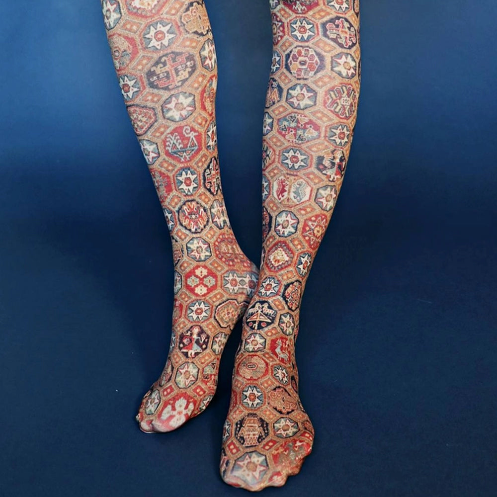 MARUKO WARBLE by SYMMETRY タイツ LL-L Murcia Carpet