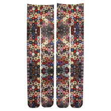 Load image into Gallery viewer, &quot;Honeycomb Quilt&quot; Printed Art Tights
