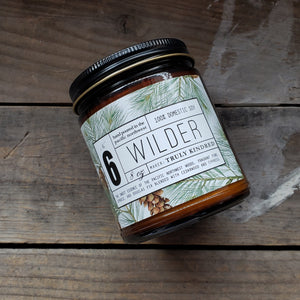 "Wilder" Pine, Spruce, and Fir 8oz. Soy Candle