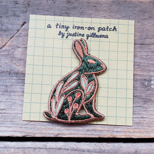 Rabbit Mini Iron-On Patch