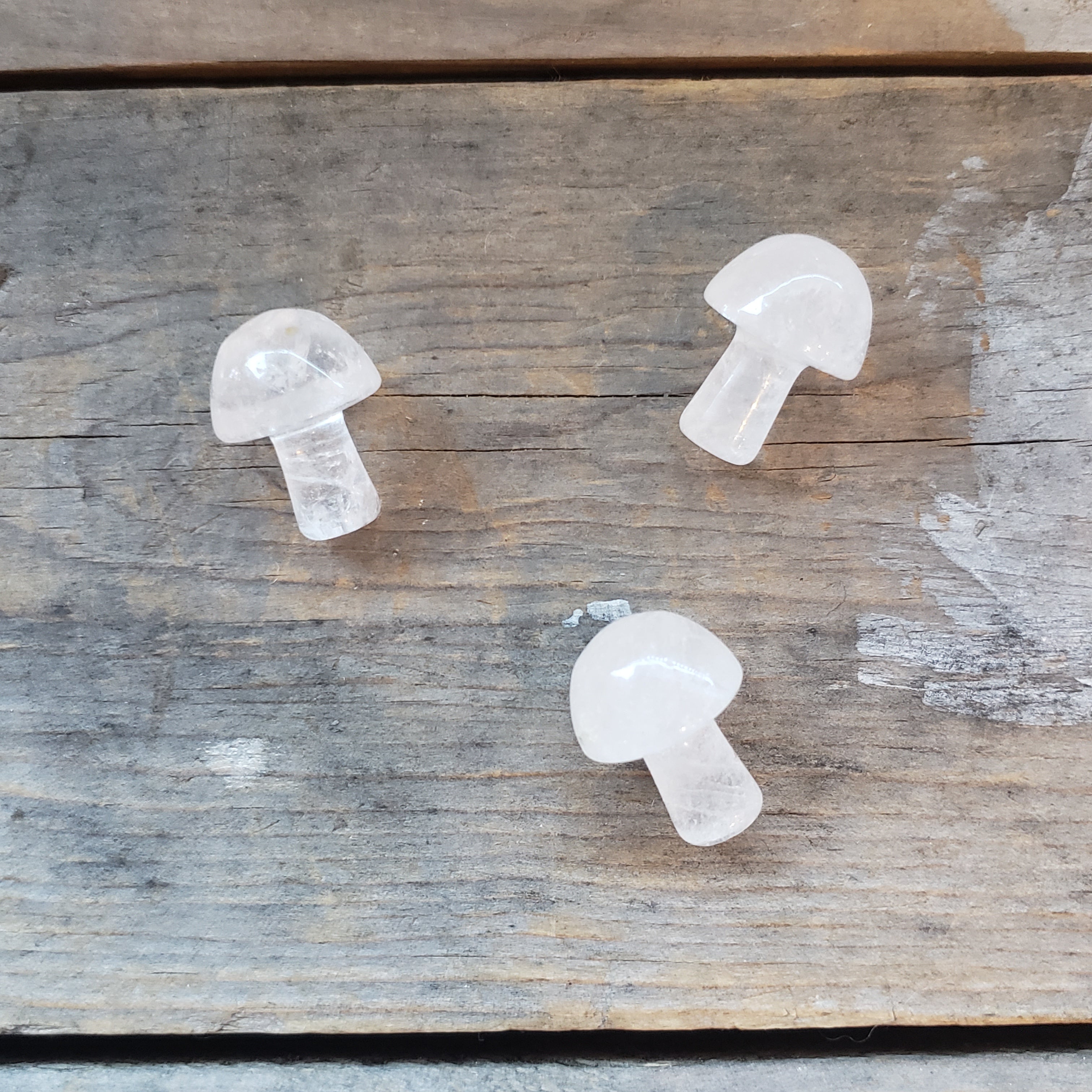 Tiny Polished Crystal Mushroom Pocket Stones