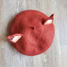 Load image into Gallery viewer, Red Fox Ear Beret
