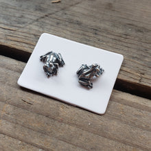 Load image into Gallery viewer, Sterling Silver Frog Stud Earrings
