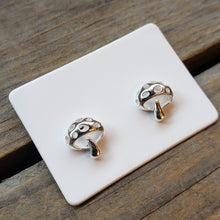 Load image into Gallery viewer, Sterling Silver Mushroom Studs

