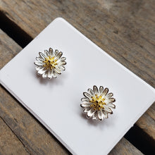 Load image into Gallery viewer, Sterling Silver Daisy Studs
