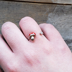 Sterling Silver Amanita Ring