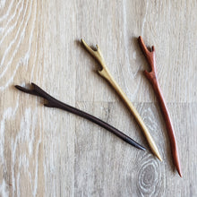Load image into Gallery viewer, Wooden Antler Hair Sticks
