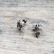 Load image into Gallery viewer, Tiny Sterling Silver Tarantula Earrings
