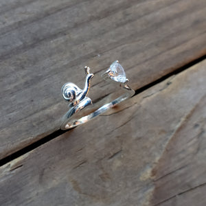 Sterling Silver Snail Ring