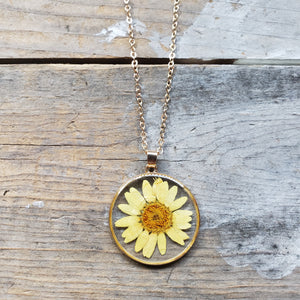 Yellow Daisy Necklace