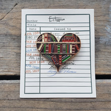 Load image into Gallery viewer, Library Book Heart Enamel Pin
