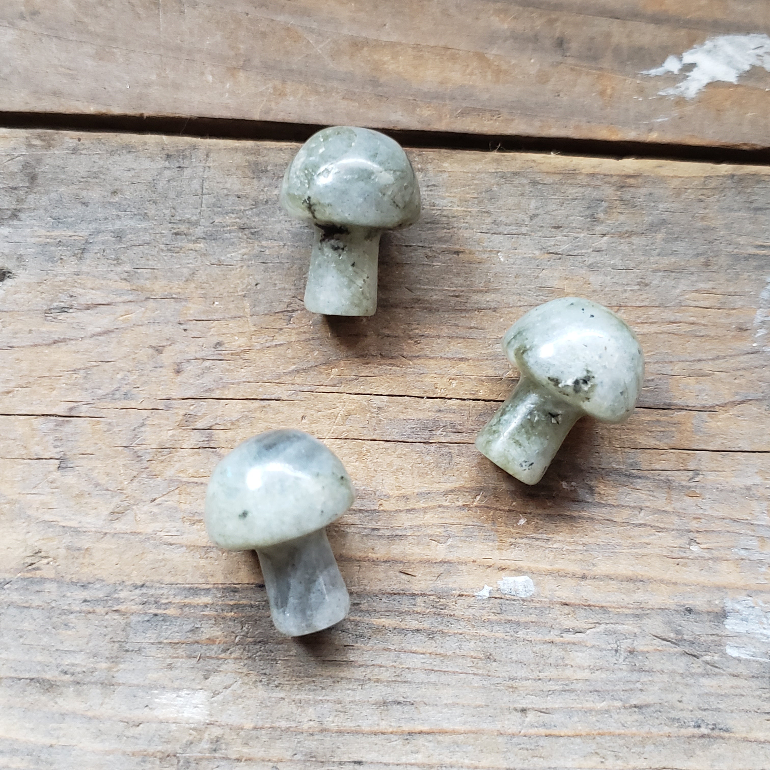 Tiny Polished Crystal Mushroom Pocket Stones