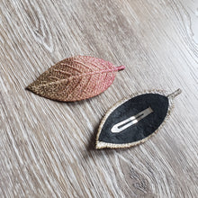 Load image into Gallery viewer, Embroidered Leaf Hairclip
