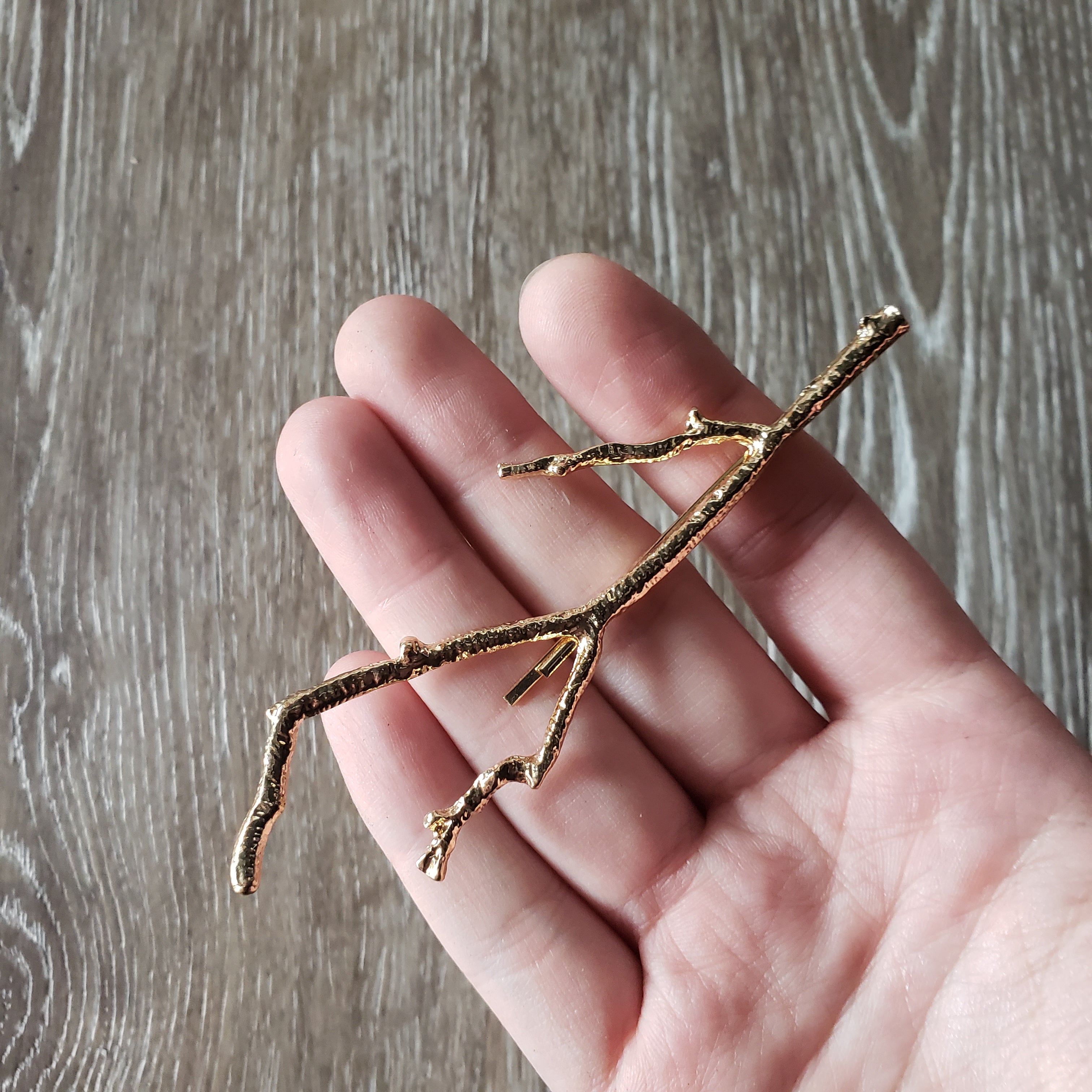 Gold Branch Hairclip