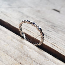 Load image into Gallery viewer, Sterling Silver Evil Eye Ring
