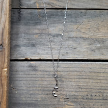 Load image into Gallery viewer, Dainty Silver Antler Necklace
