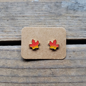 Tiny Maple Leaf Studs