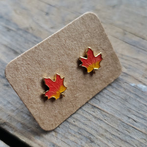 Tiny Maple Leaf Studs