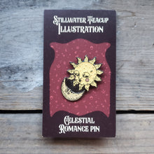 Load image into Gallery viewer, Sparkling Celestial Romance Enamel Pin
