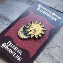 Load image into Gallery viewer, Sparkling Celestial Romance Enamel Pin
