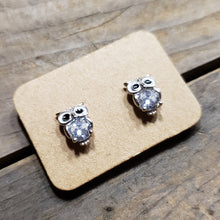 Load image into Gallery viewer, Sterling Silver Owl Studs
