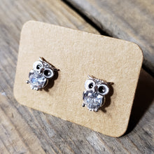 Load image into Gallery viewer, Sterling Silver Owl Studs
