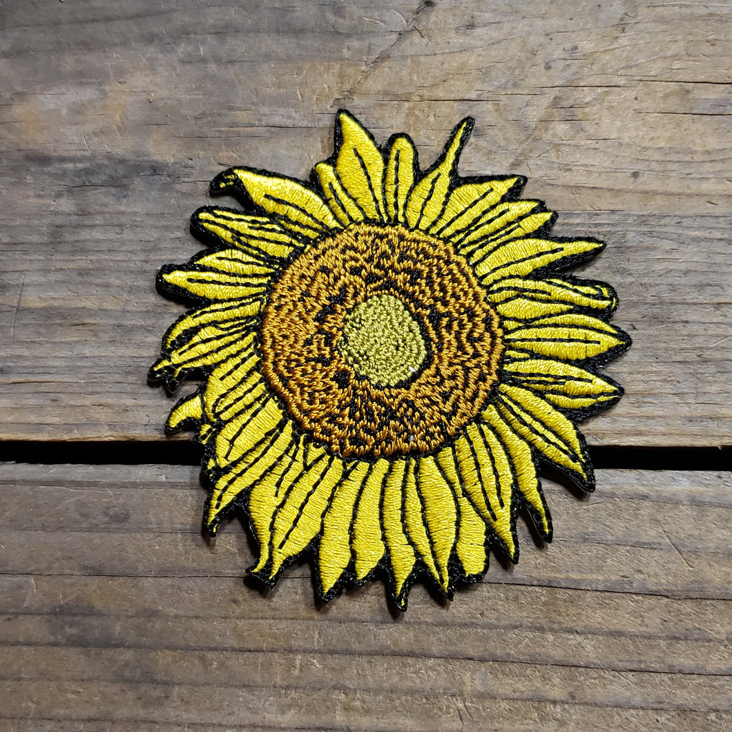 Sunflower Iron-On Patch