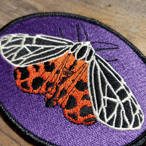 Tiger Moth Iron-On Patch