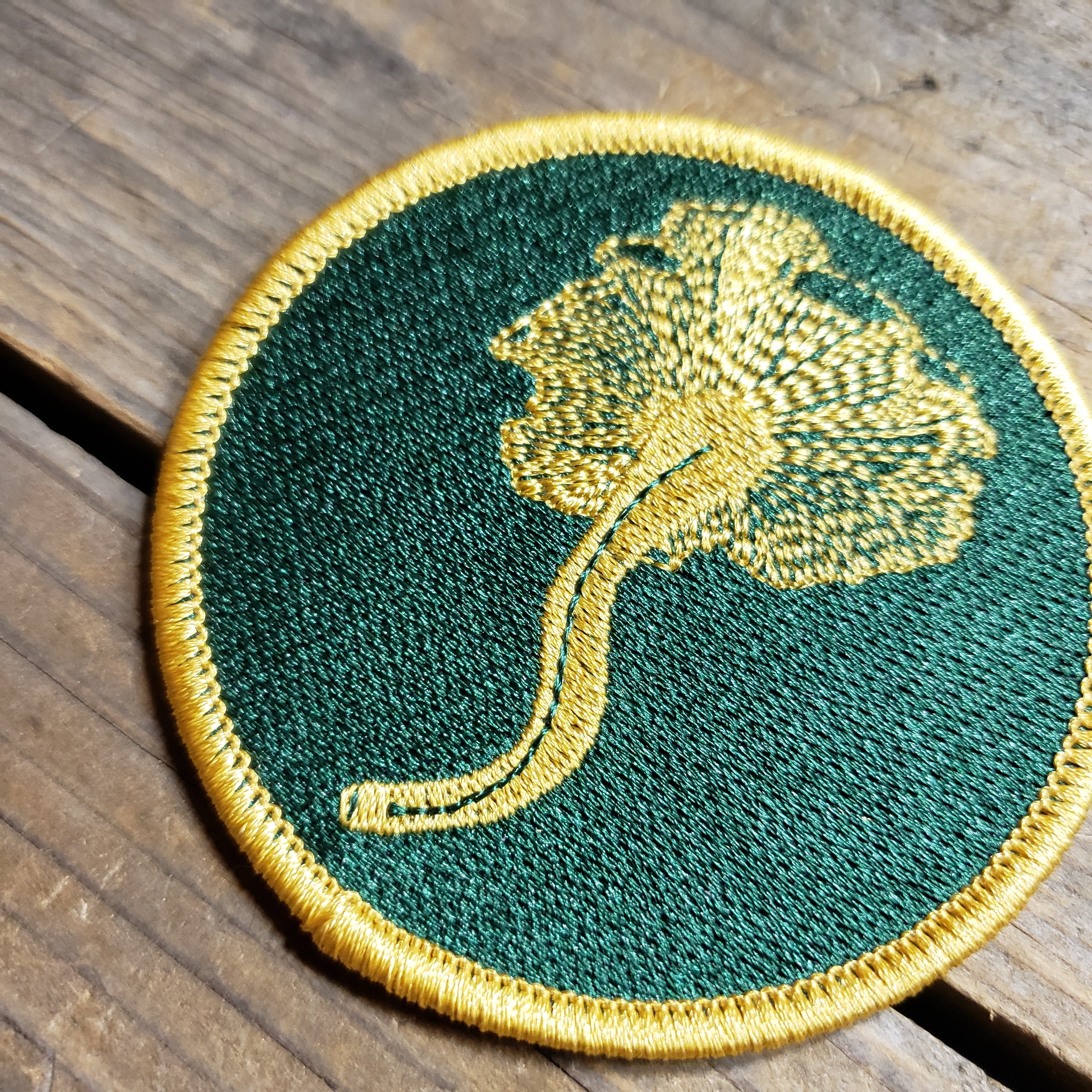 Chanterelle Mushroom Iron-On Patch