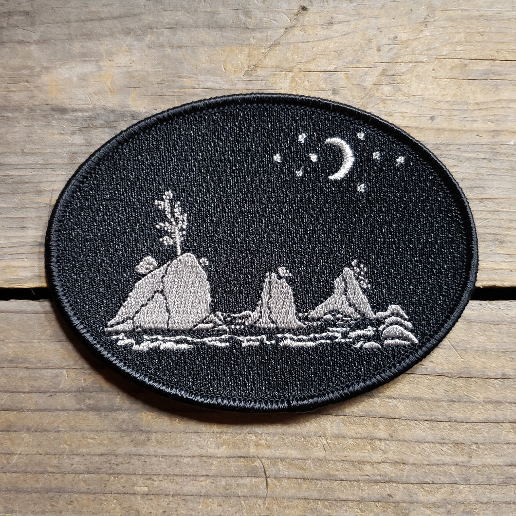 Moon Over Three Graces Iron-On Patch