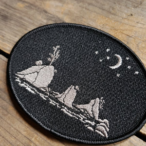 Moon Over Three Graces Iron-On Patch