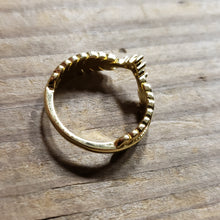Load image into Gallery viewer, Gold Plated Laurel Ring
