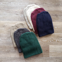 Load image into Gallery viewer, Cotton Knit Beanies made in Portland Oregon, in assorted colors
