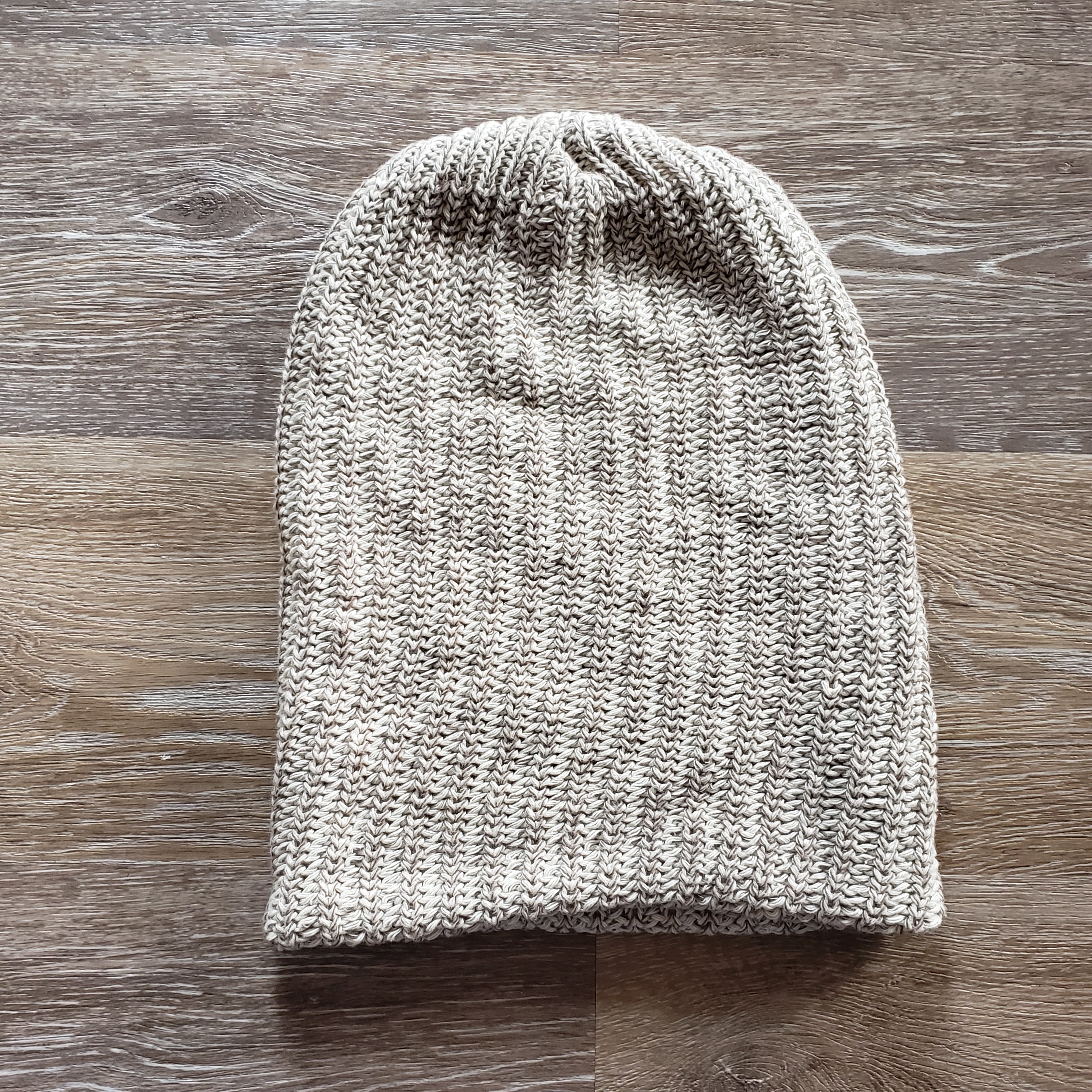 Heathered  Cotton Knit Beanie. Made in Portland Oregon.