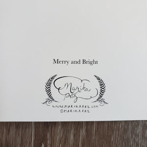"Merry and Bright" Greeting Card