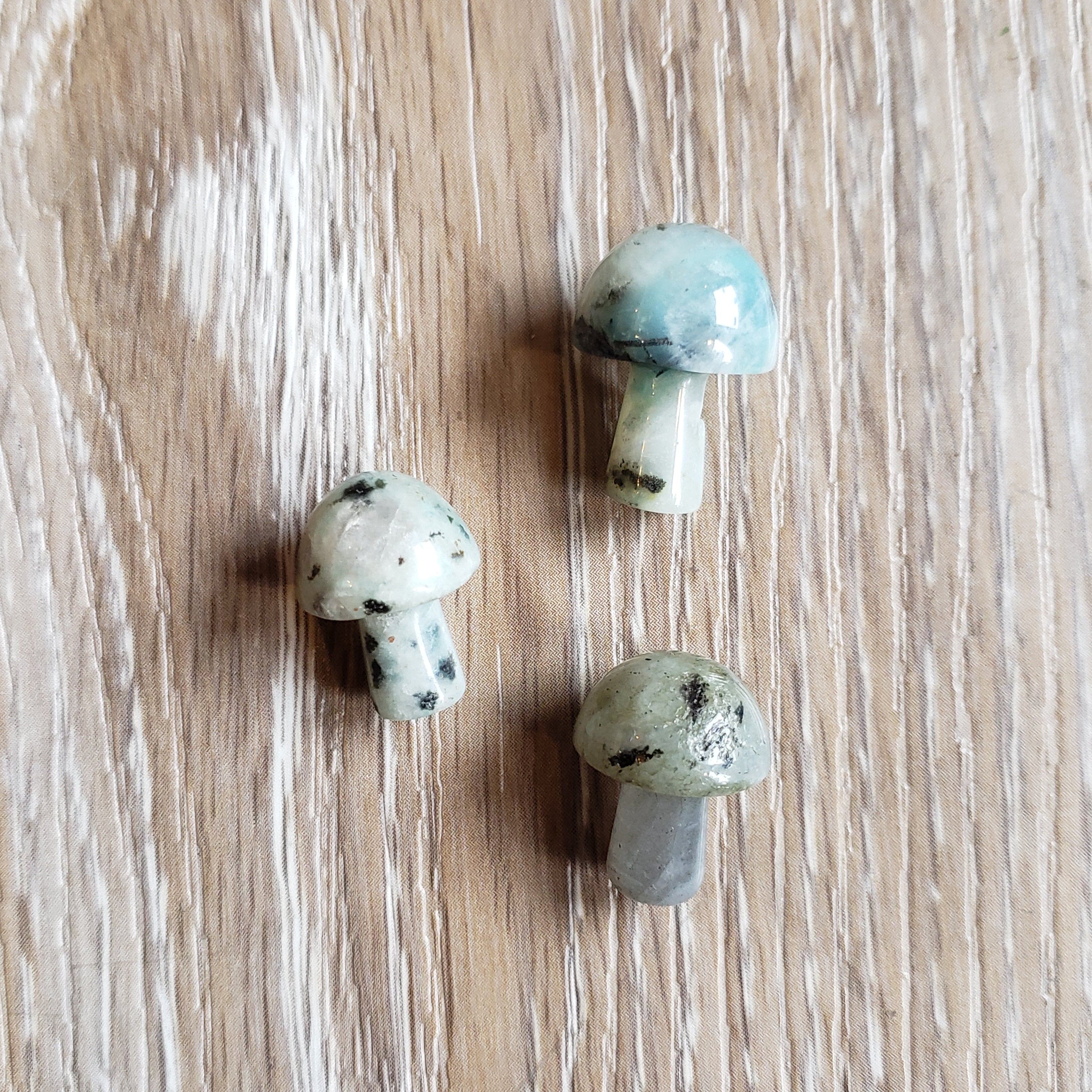 Tiny Polished Crystal Mushroom Pocket Stones