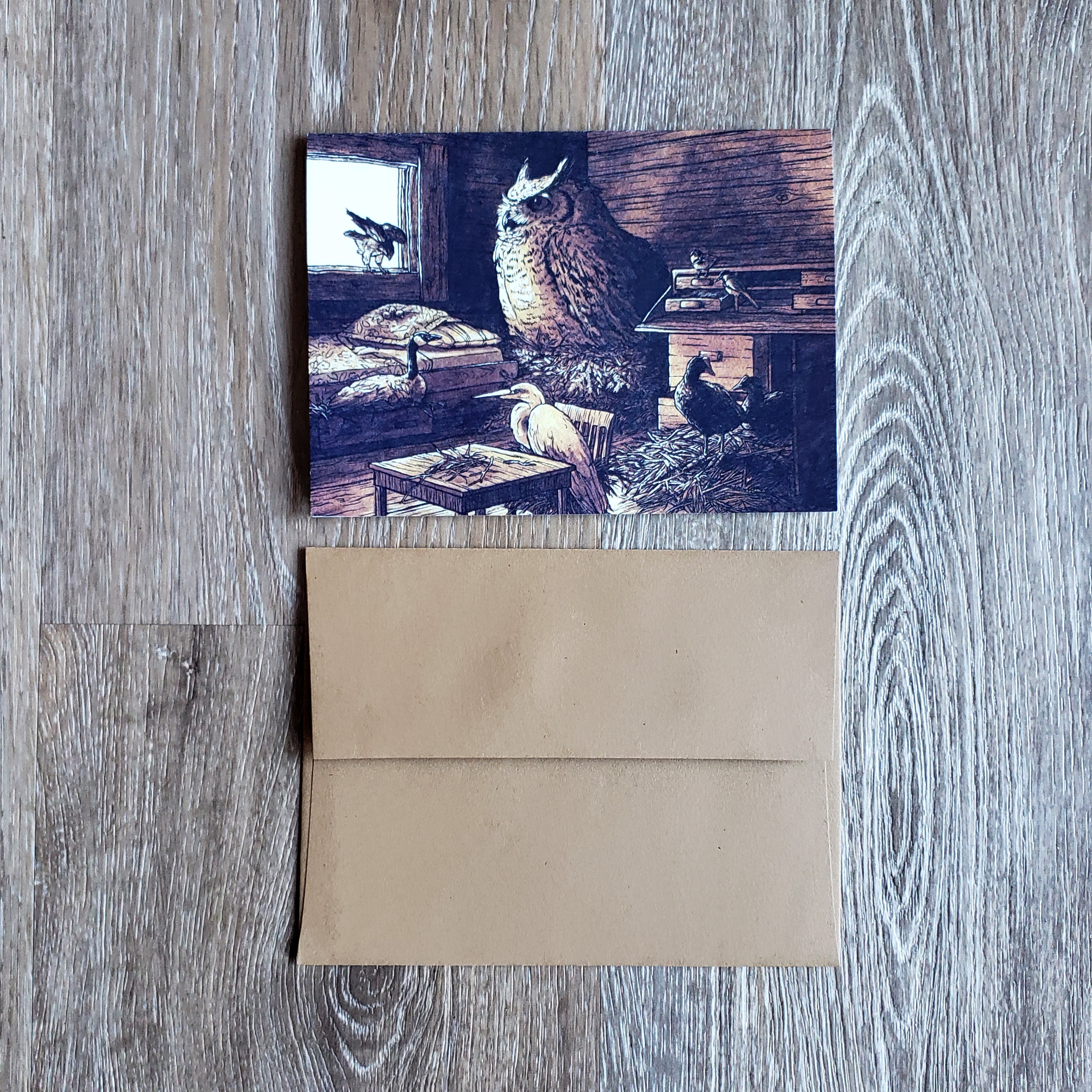 Cabin Roost Greeting Card