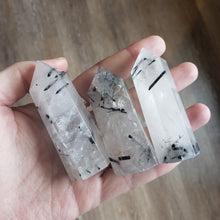 Load image into Gallery viewer, Tourmalated Quartz Obelisk
