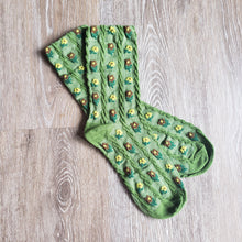Load image into Gallery viewer, Floral Stripe Socks
