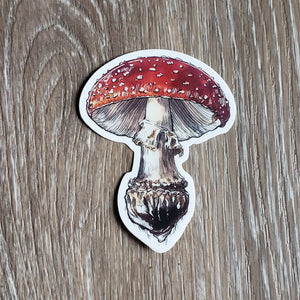 Fly Agaric Mushroom Vinyl Sticker
