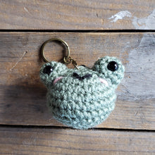 Load image into Gallery viewer, Crochet Frog Plush Keychain
