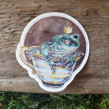 Load image into Gallery viewer, Teacup Frog Vinyl Sticker
