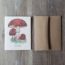 Load image into Gallery viewer, &quot;Fly Agaric&quot; Plantable Greeting Card
