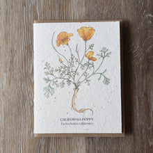 Load image into Gallery viewer, &quot;California Poppy&quot; Plantable Greeting Card
